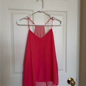 Pink Sleeveless Chiffon Top